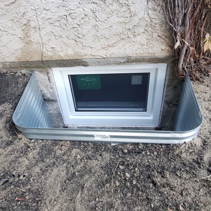 Basement window Edmonton after