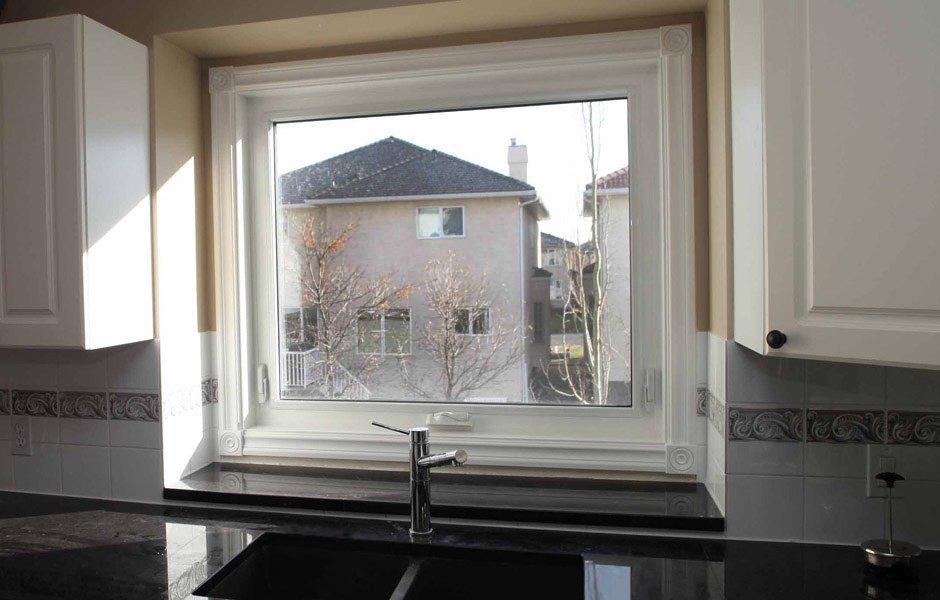 awning window in a kitchen