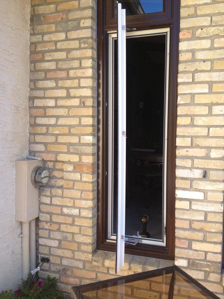 warped window sash on a casement unit