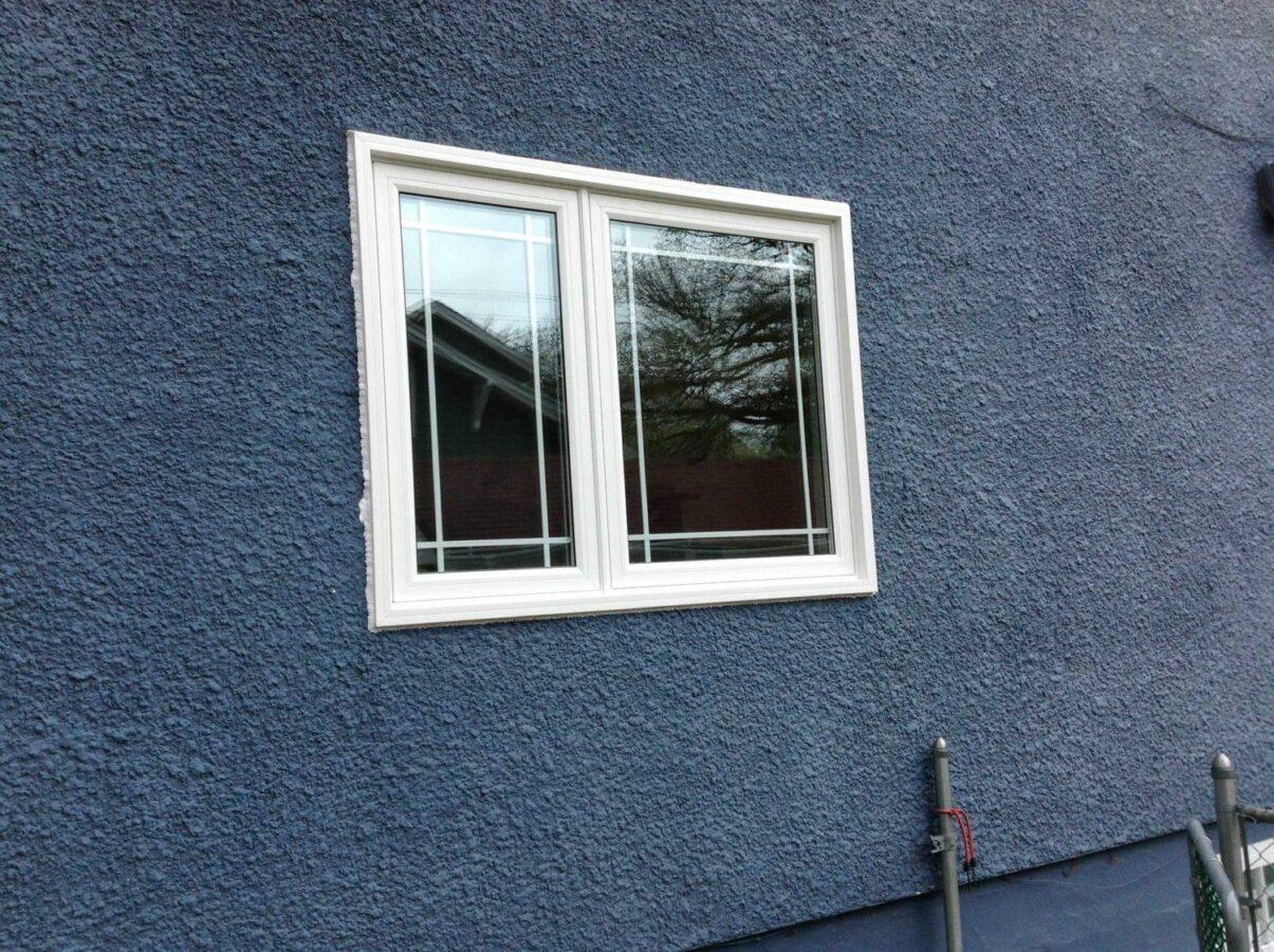 Prairie grills in a bedroom window