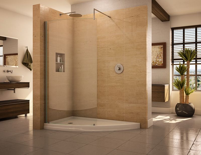 doorless shower