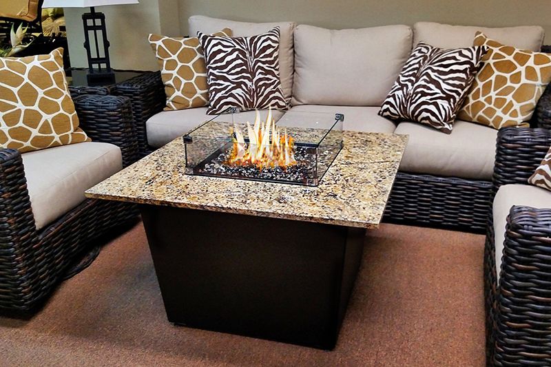 interior fire pit table