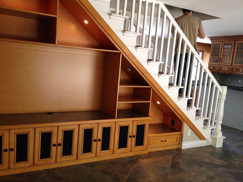 under stair entertainment centre