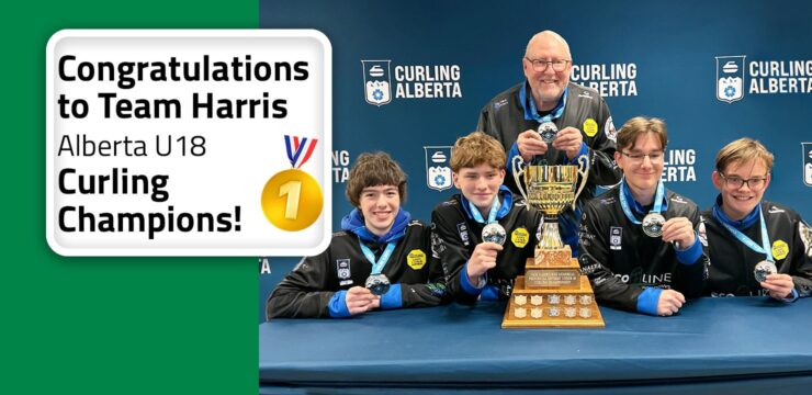 Thumbnail post: Congratulations to Team Harris, Alberta U18 Curling Champions!🥇