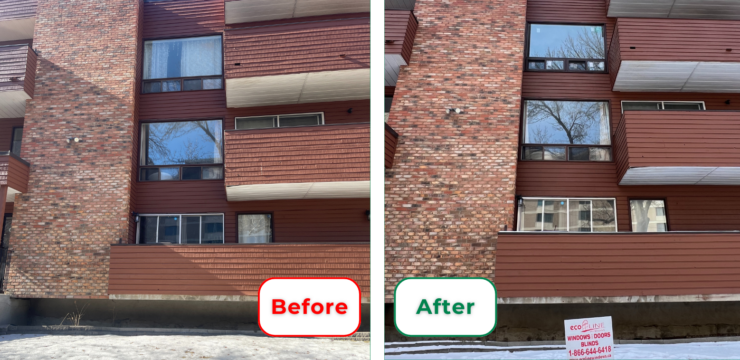 Thumbnail post Multi-family Complex Window Installation. Edmonton, March 2025