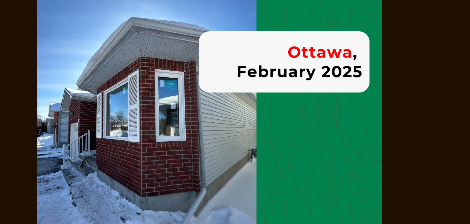 Casement Windows Replacement & Installation. Ottawa, February 2025