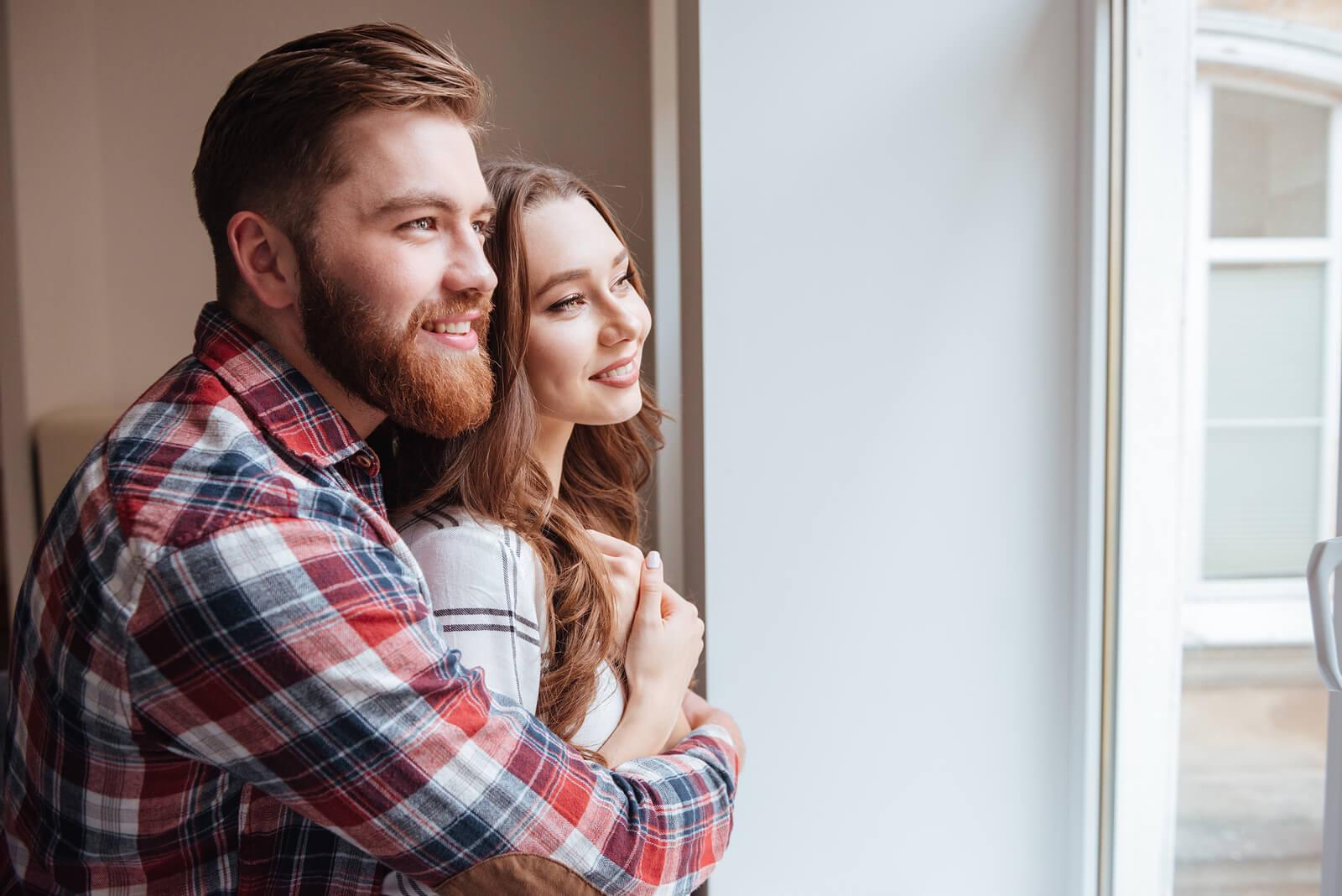 happy Edmonton couple