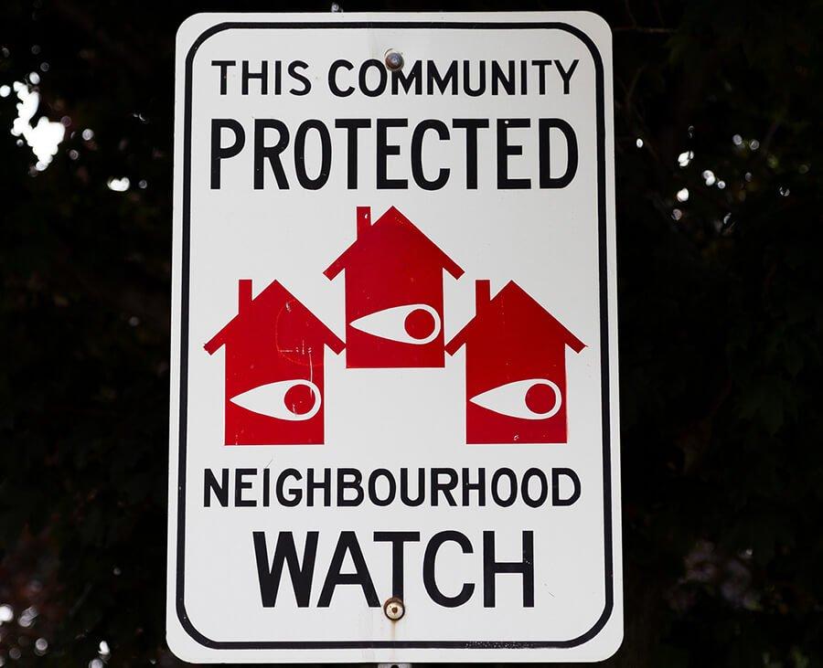neighbourhood watch sign in Toronto