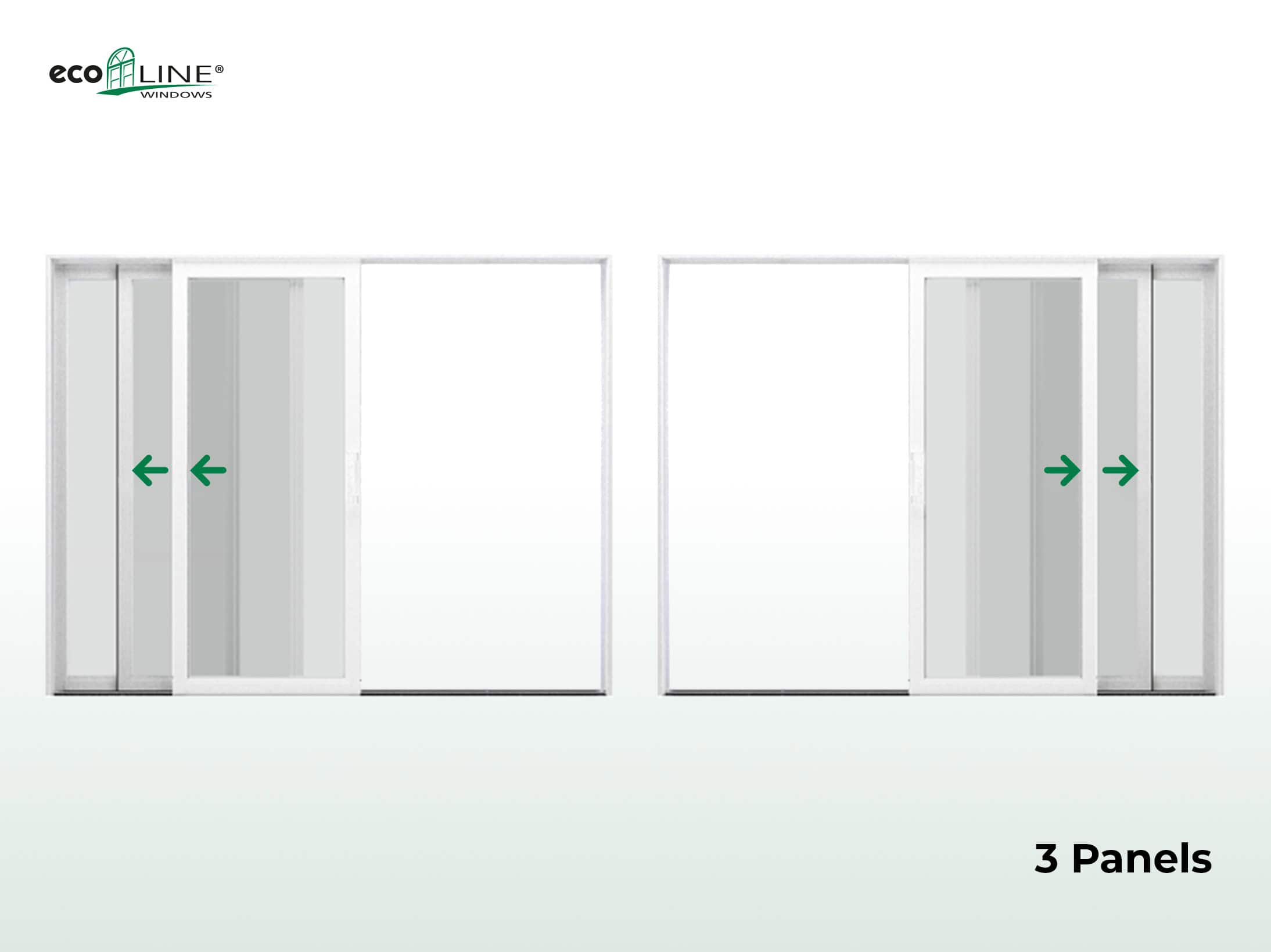 stacking patio doors 3 panels design