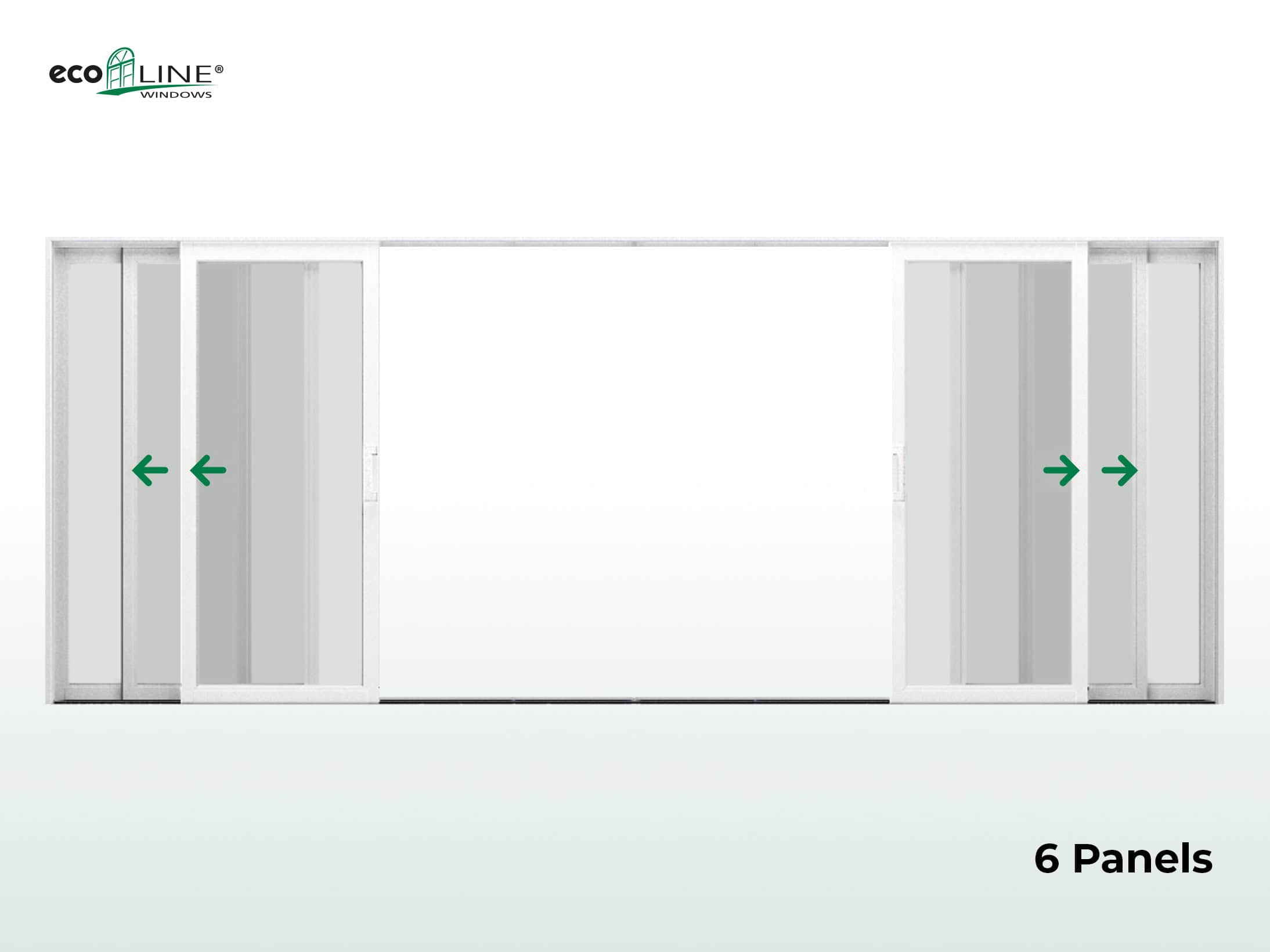 stacking patio doors 6 panels design