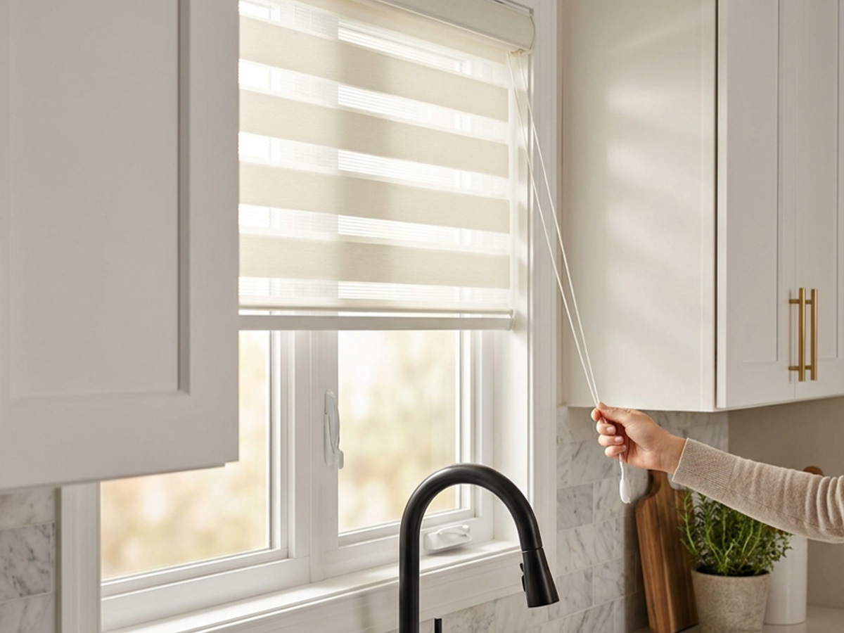 corded window blinds